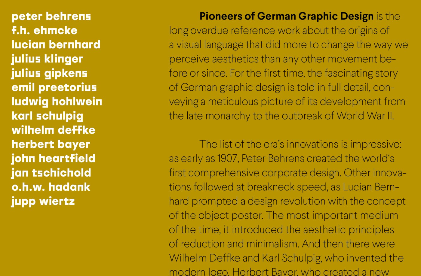 vista | Die Erfindung der grafischen Moderne