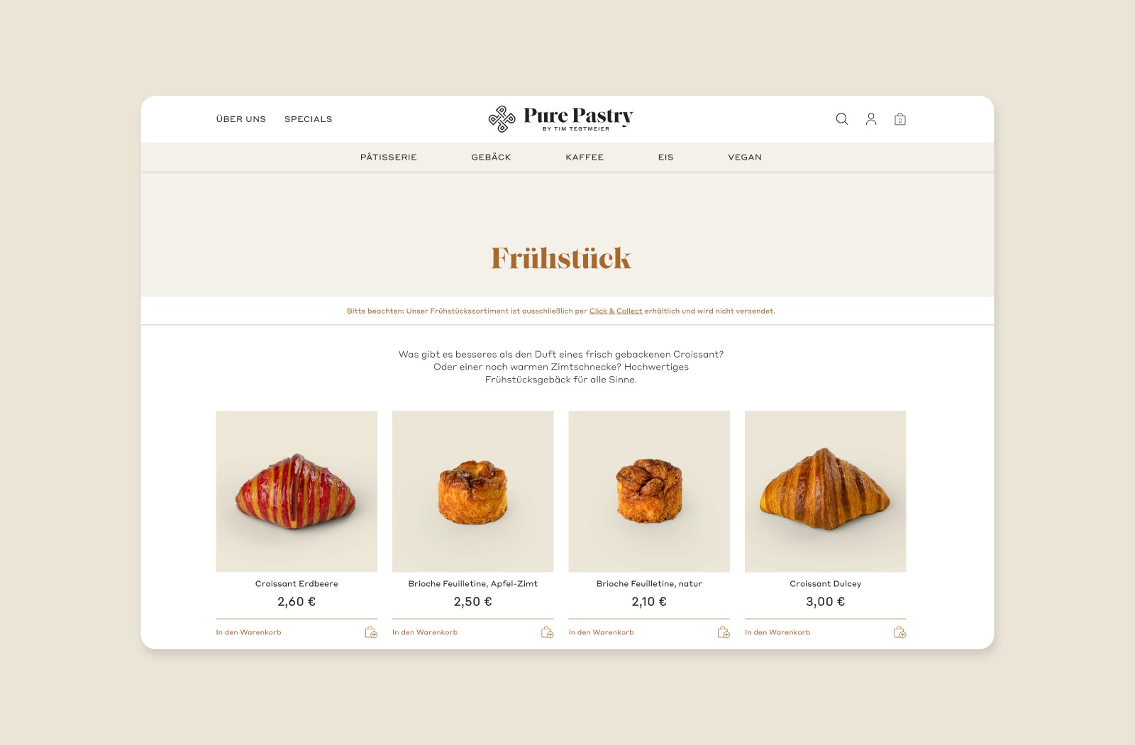 vista | Online shop for pastry devotees